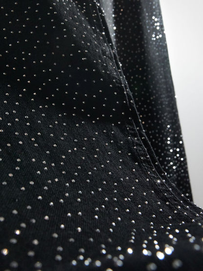 Jean Large Brillant pour Femme - Tendance Chic