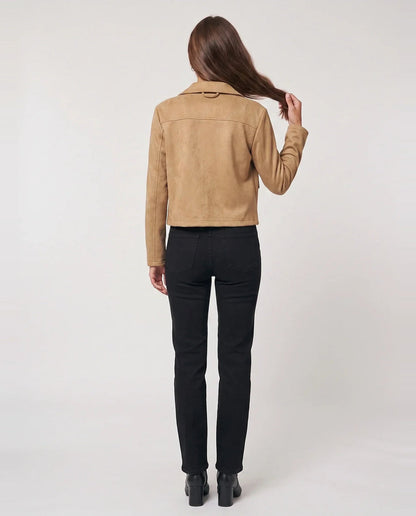Veste courte en suédine